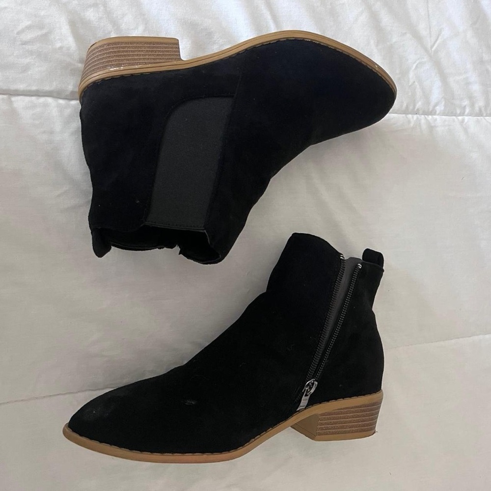 Black Suede Ankle Boots